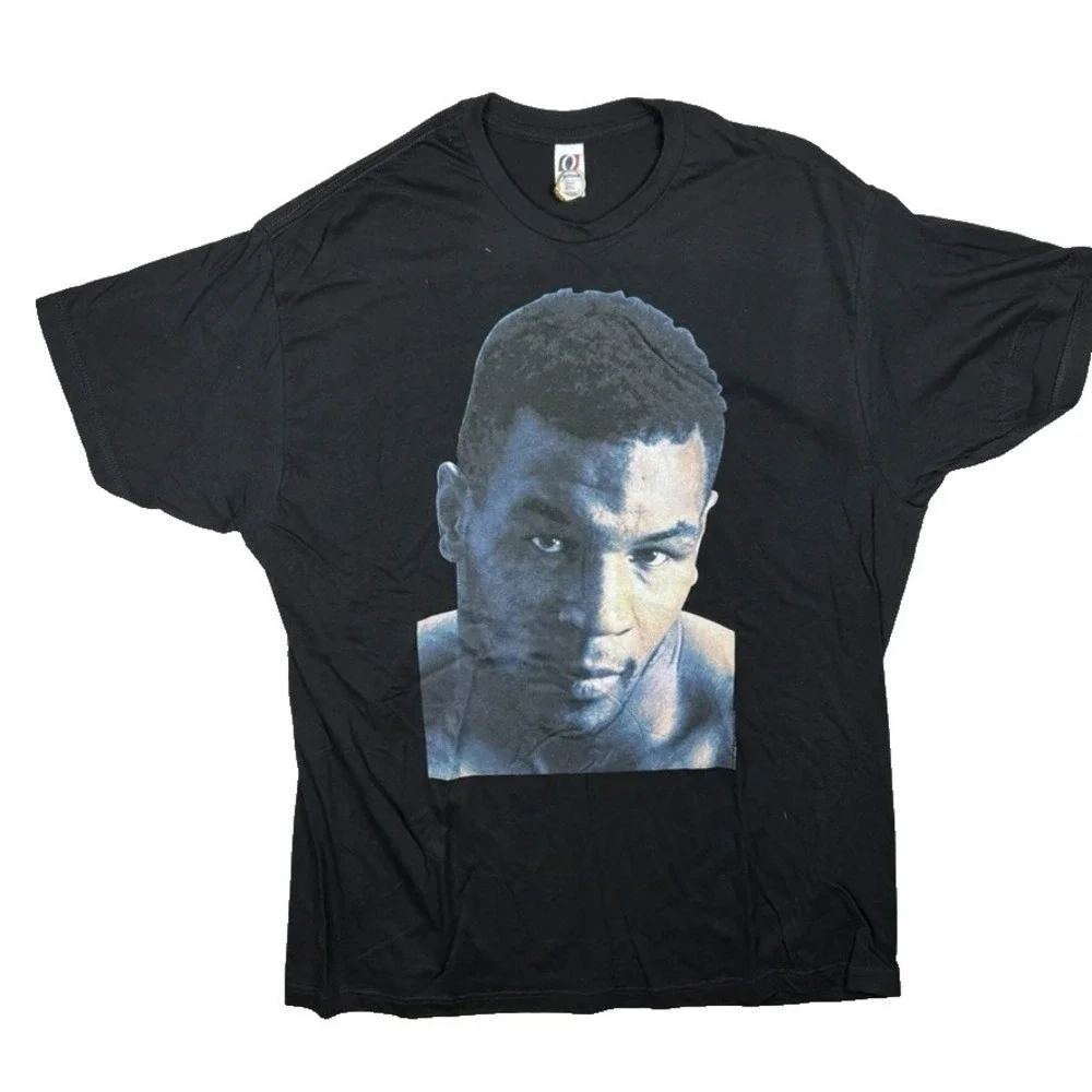 Vintage y2k Mike Tyson Boxing Hall of‎ Fame T-Shirt Black Size XL 2000s
